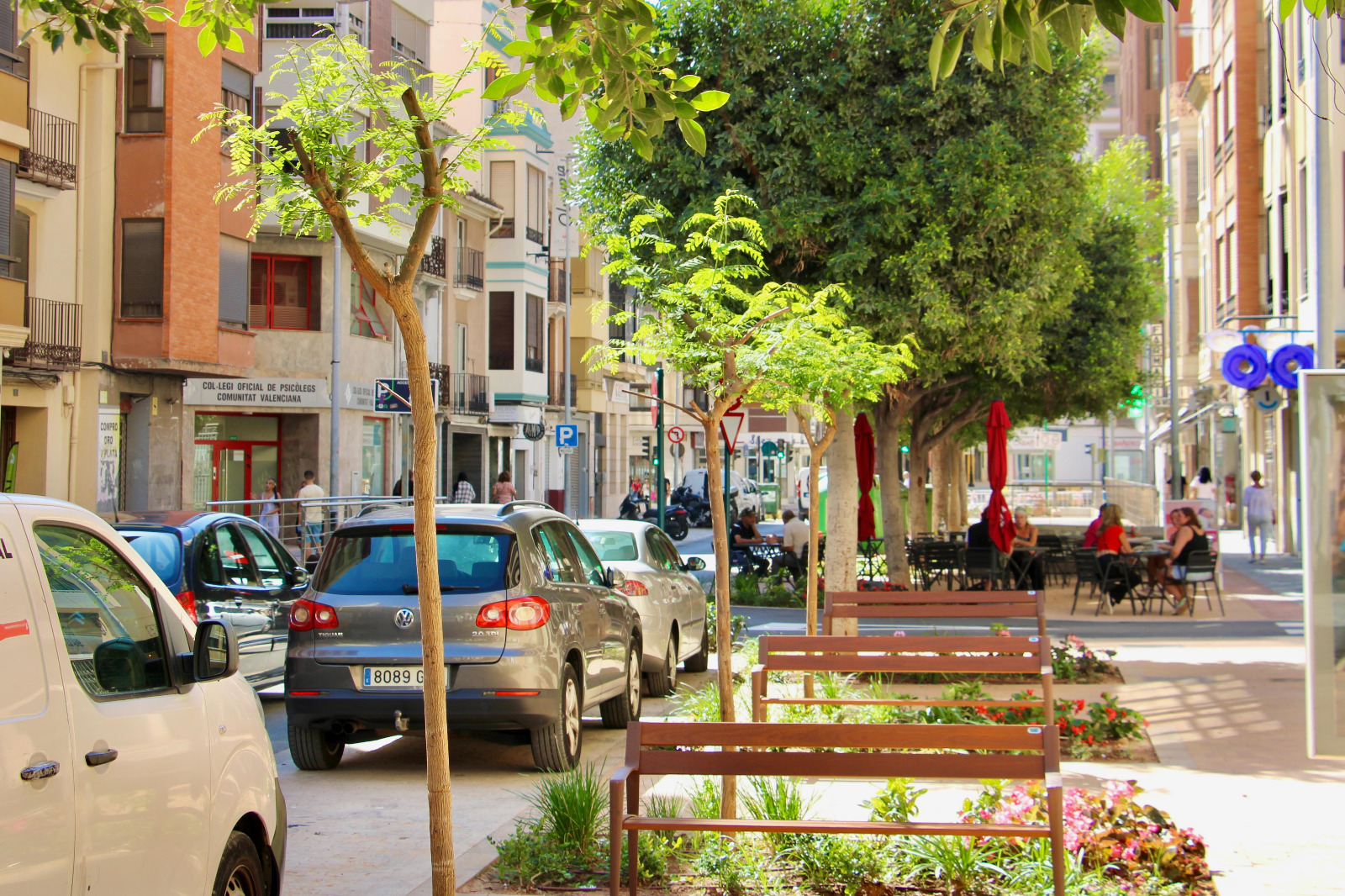 Recta final de las obras de la Zona de Bajas Emisiones en la calle San Luís